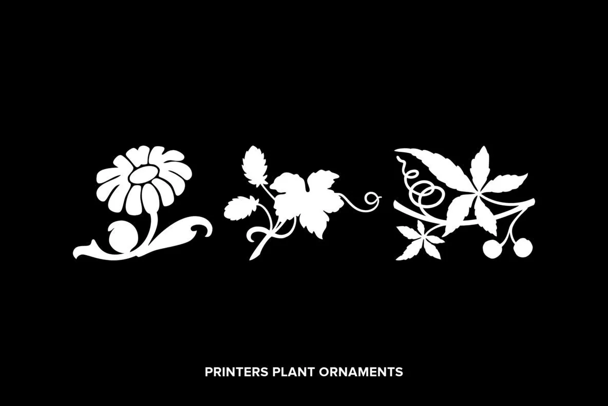 Printers Plant Ornaments