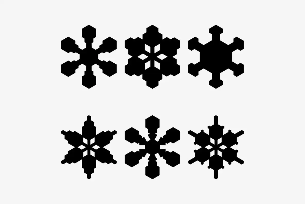 Snowflake Font Numbers Snowflake Assortment Font - FontPath
