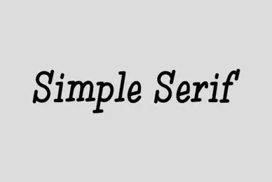 Simple Serif