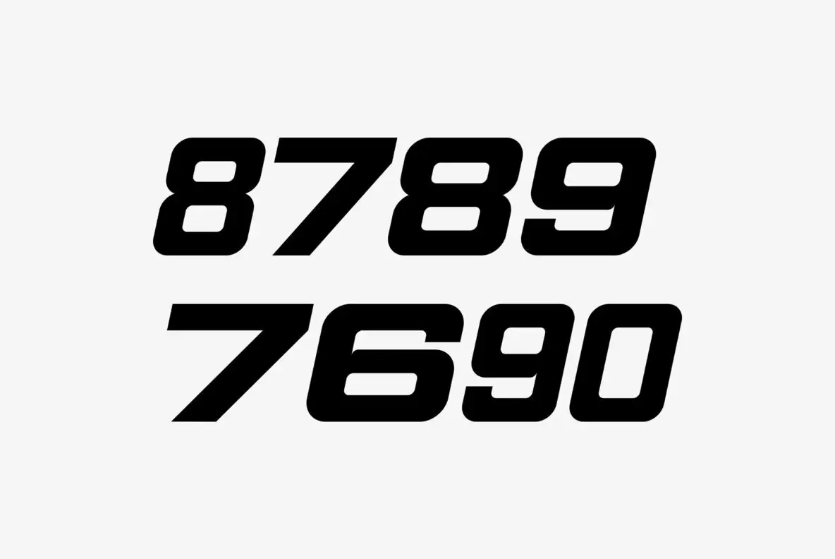 Sport Numbers Font YouWorkForThem