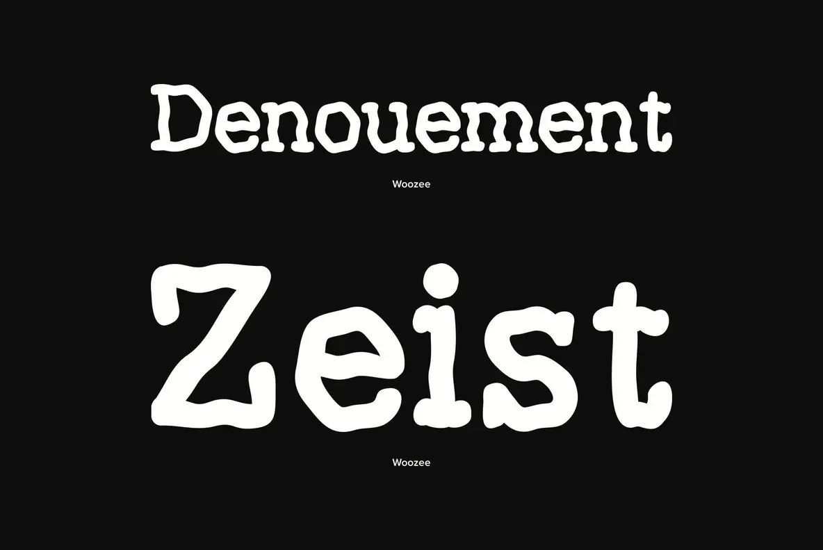Woozee Font - YouWorkForThem