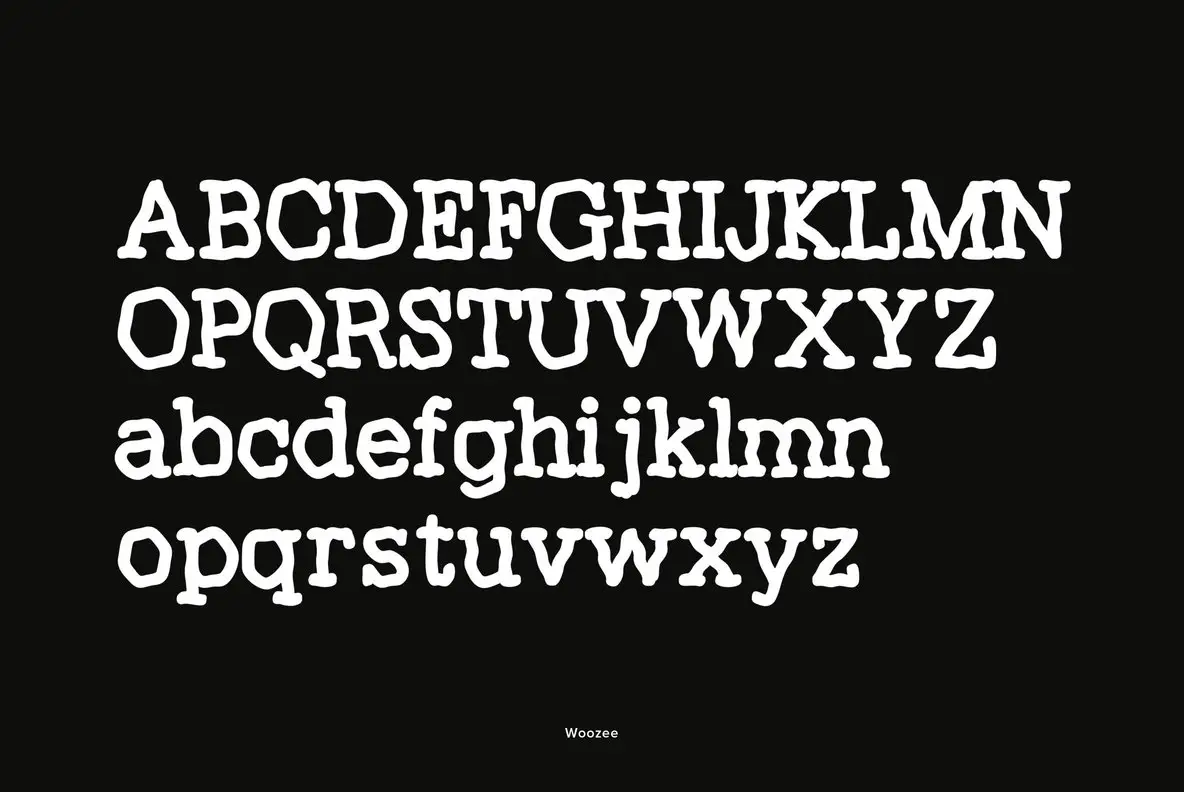 Woozee Font - YouWorkForThem