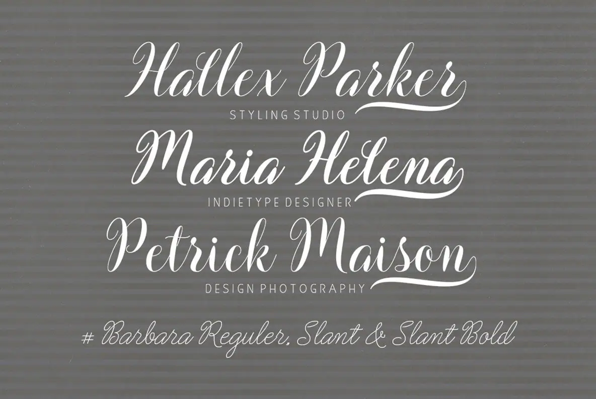 Barbara Script Font - YouWorkForThem
