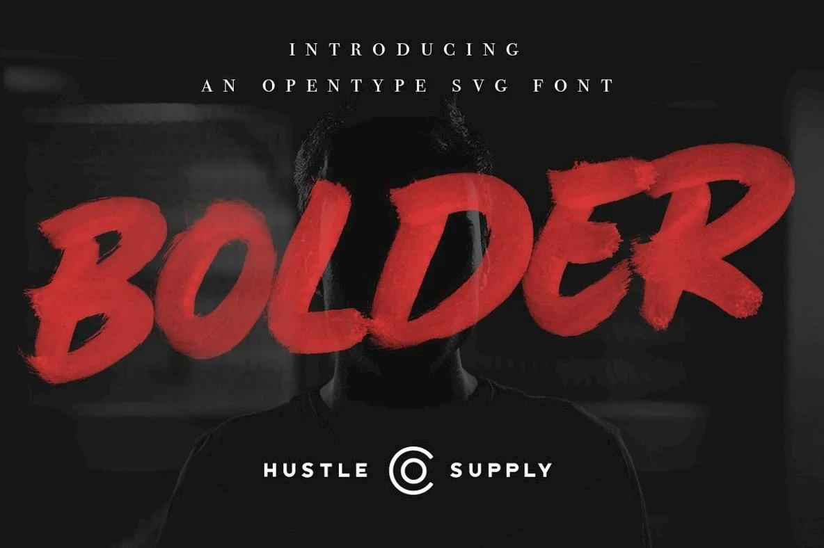Bolder (SVG Brush Font)