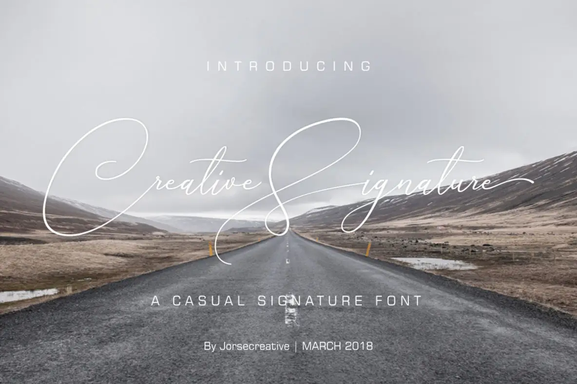 Creative Signature Font - Fontpath