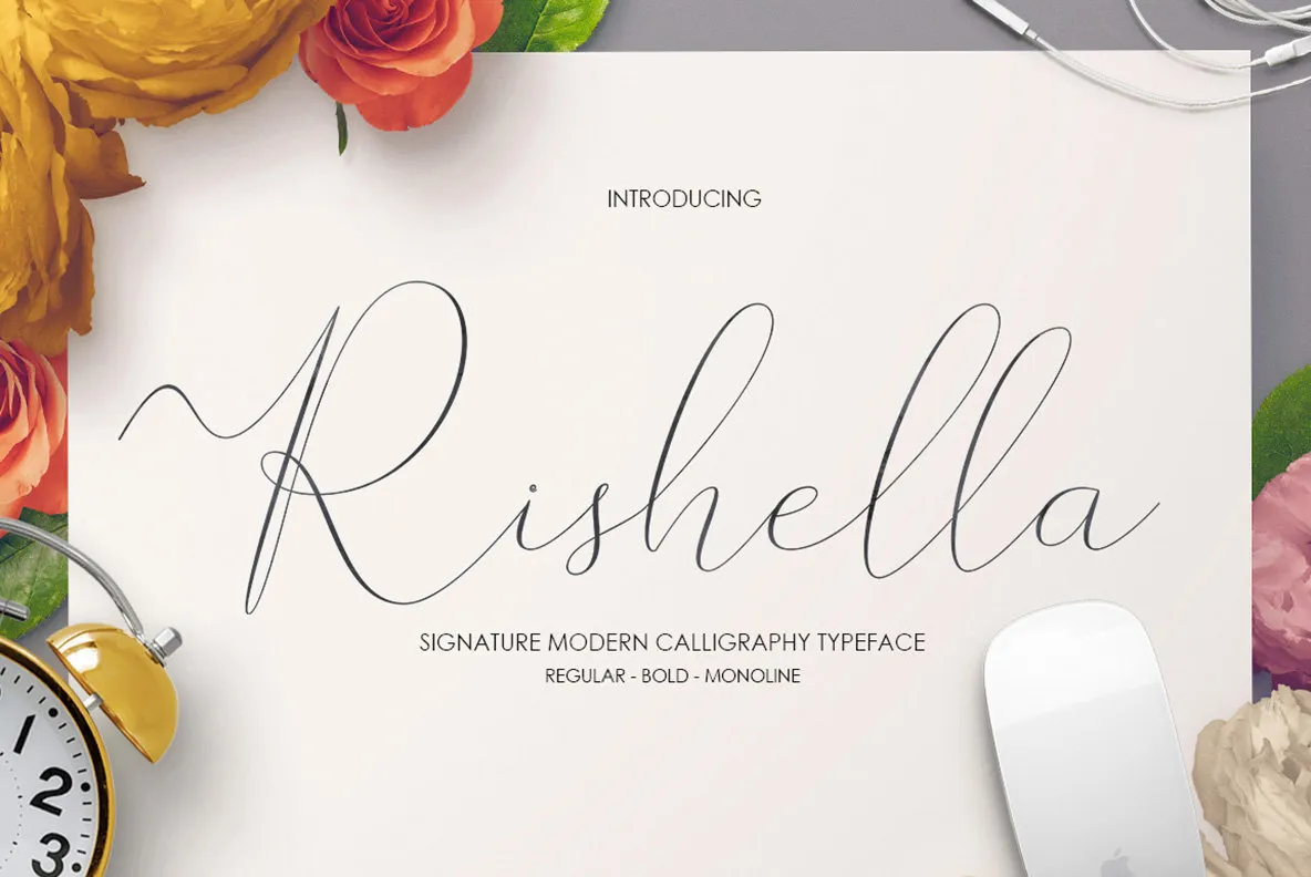 Rishella Signature Font