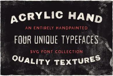 Acrylic Hand SVG Font
