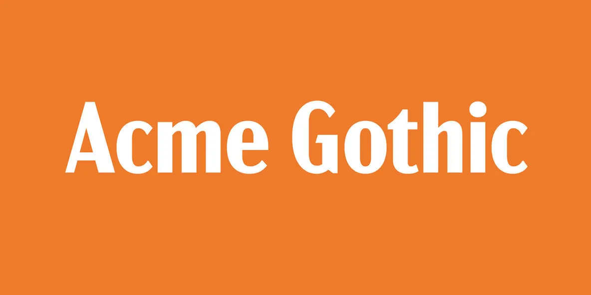 Acme Gothic