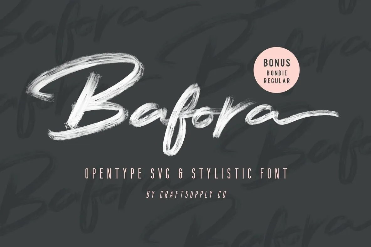 Bafora - SVG Font