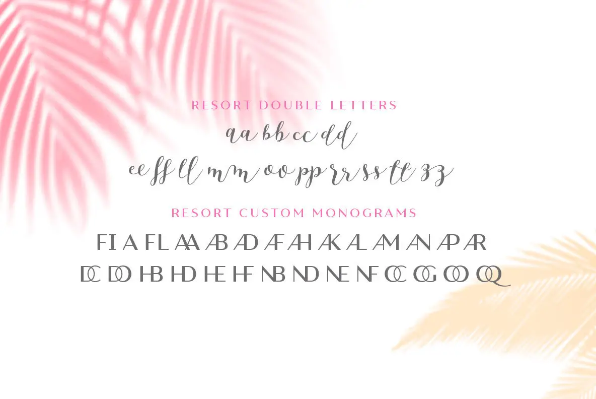 Resort Font - YouWorkForThem