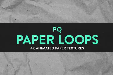 PQ Paper Loops   4K Animated Textures