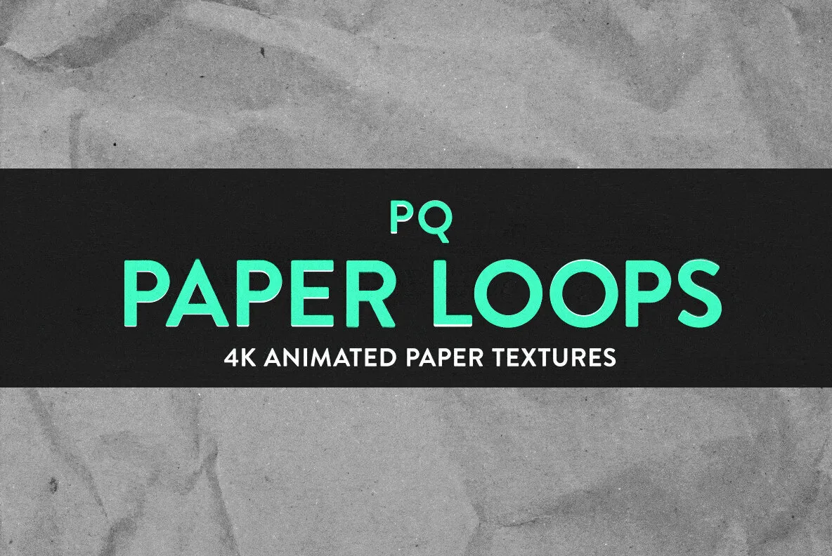 PQ Paper Loops - 4K Animated Textures